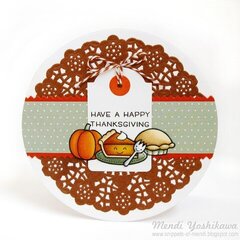 Lawn Fawn Thanksgiving Fall Cards by Mendi Yoshikawa