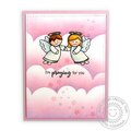 Sunny Studio Little Angels Praying for You card by Mendi