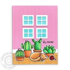 Sunny Studio Looking Sharp Cactus Card by Mendi Yoshikawa