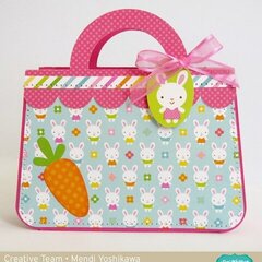 Doodlebug Easter Parade Purse Gift Bag by Mendi Yoshikawa