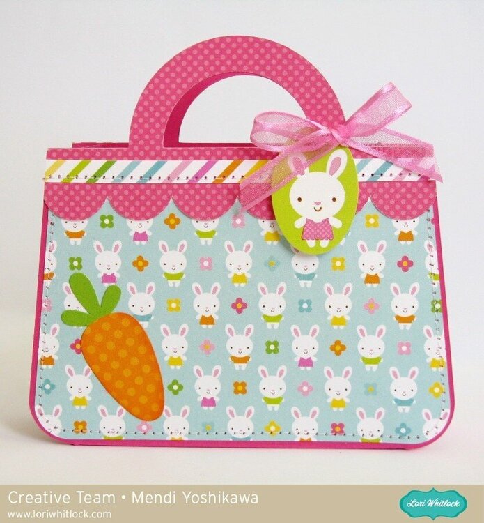 Doodlebug Easter Parade Purse Gift Bag by Mendi Yoshikawa