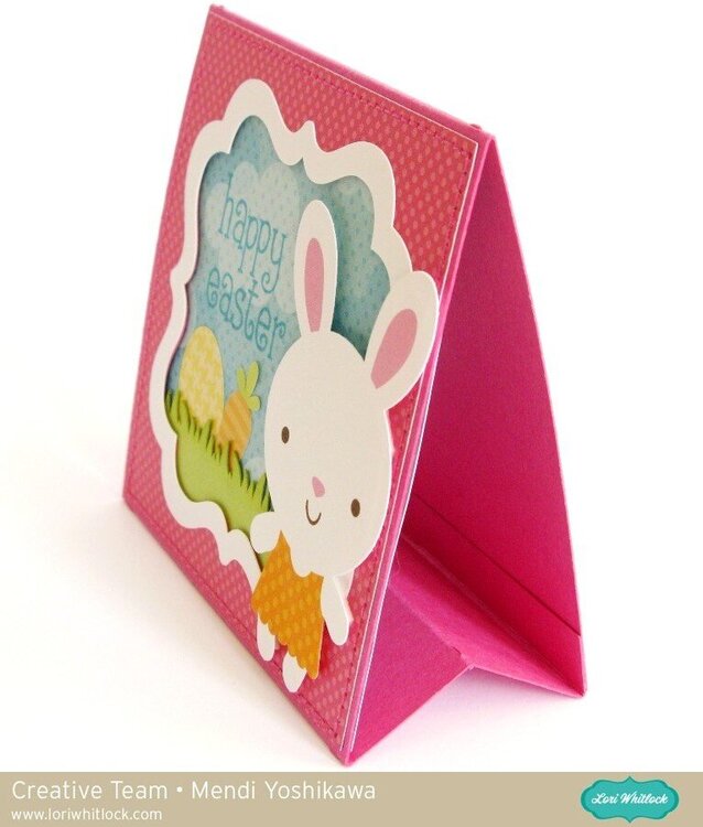 Doodlebug Easter Parade Easel Card by Mendi Yoshikawa