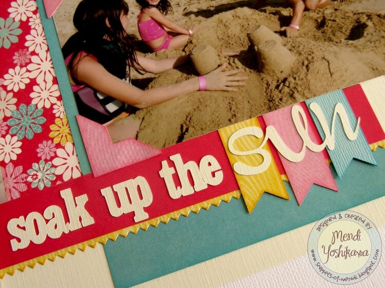 An Echo Park Sweet Girl Beach layout by Mendi Yoshikawa