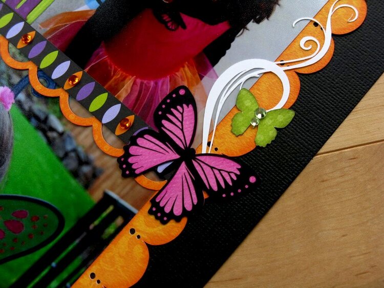 A Lori Whitlock Butterfly Fairy Halloween Layout