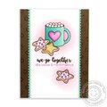 Sunny Studio Mug Hugs Hot Cocoa Card by Mendi Yoshikawa