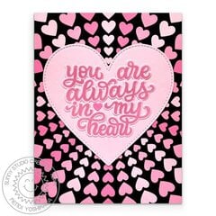 Sunny Studio Stamps My Heart Bursting Card by Mendi Yoshikawa