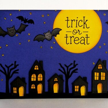 A Lawn Fawn Halloween Card by Mendi Yoshikawa