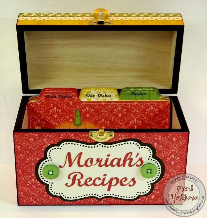 An Echo Park For the Record 2 Recipe Box