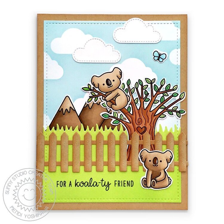 Sunny Studio Outback Critters Card by Mendi Yoshikawa