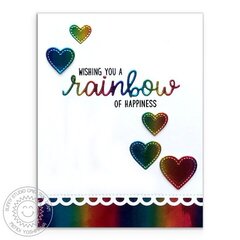 Sunny Studio Stamps Over The Rainbow Card by Mendi Yoshikawa