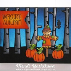 Paper Smooches Autumn Groves Card by Mendi Yoshikawa