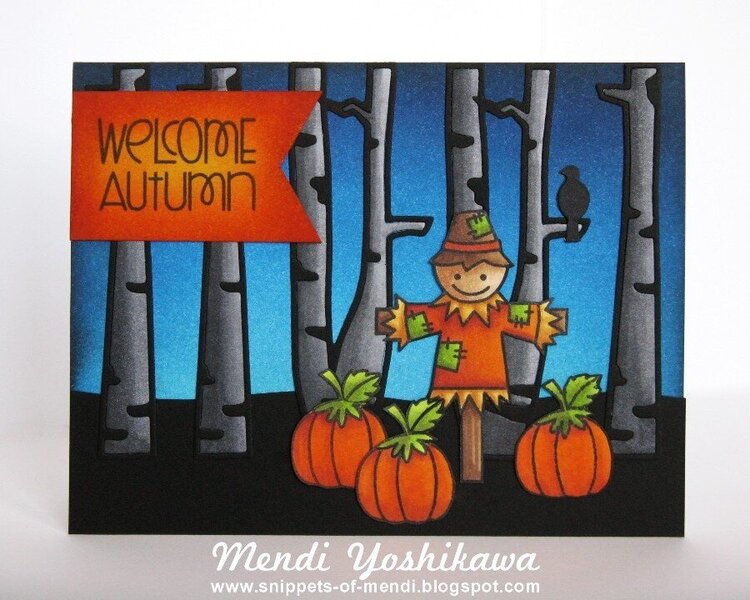 Paper Smooches Autumn Groves Card by Mendi Yoshikawa