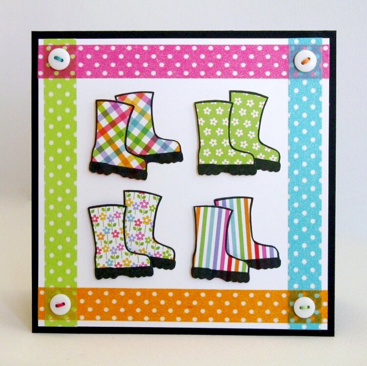 Paper Smooches Green Thumb Card by Mendi Yoshikawa