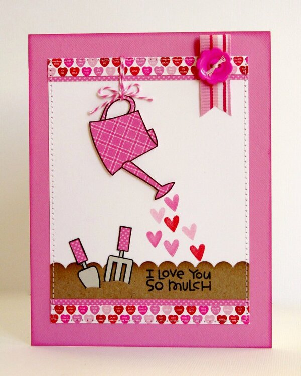 Doodlebug Sweethearts Valentine&#039;s Card by Mendi Yoshikawa