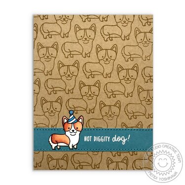 Sunny Studio Stamps Party Pups Card by Mendi Yoshikawa