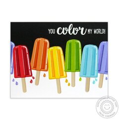 Sunny Studio Perfect Popsicles Card by Mendi Yoshikawa
