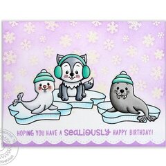 Sunny Studio Polar Playmates Card by Mendi Yoshikawa