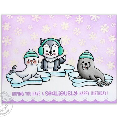 Sunny Studio Polar Playmates Card by Mendi Yoshikawa