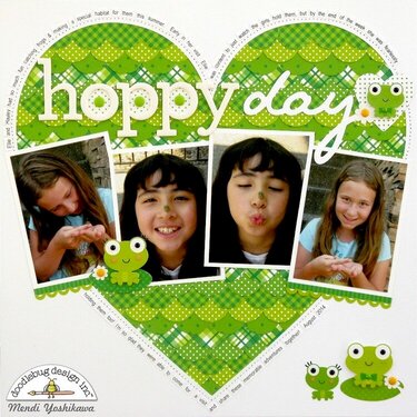 Doodlebug Pot O' Gold Frog Layout by Mendi Yoshikawa