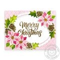 Sunny Studio Stamps Pretty Poinsettia Christmas Card by Mendi Yoshikawa