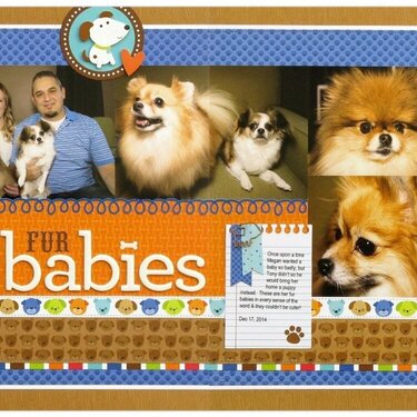 Doodlebug Puppy Love 2-page Layout by Mendi Yoshikawa