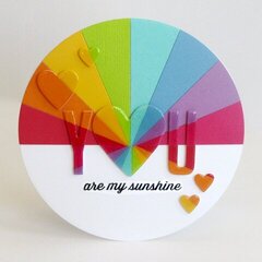 You Are My Sunshine Rainbow Card by Mendi Yoshikawa