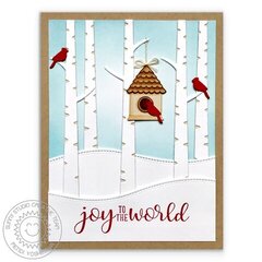 Sunny Studio Stamps Rustic Winter Christmas Card by Mendi Yoshikawa