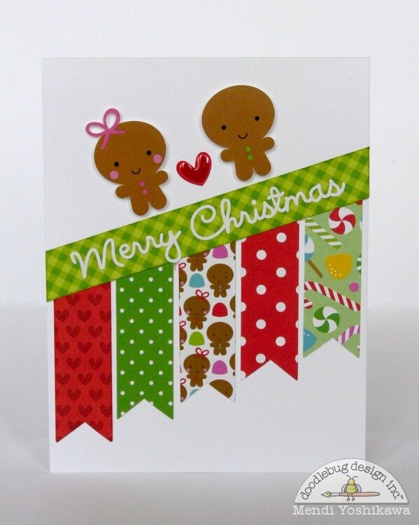 Doodlebug Santa Express Christmas Cards by Mendi Yoshikawa