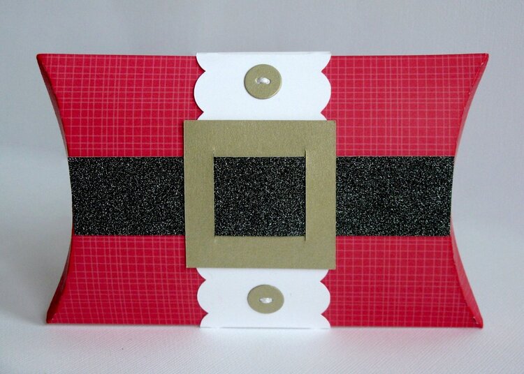 A Santa Themed Pillow Gift Box by Mendi Yoshikawa
