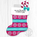 Sunny Studio Santa's Stocking Christmas Gift Card Holder by Mendi Yoshikawa