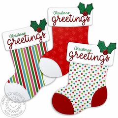 Sunny Studio Stamps Santa's Stocking Christmas Card by Mendi Yoshikawa