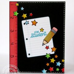 Sunny Studio School Time Star Student card by Mendi Yoshikawa