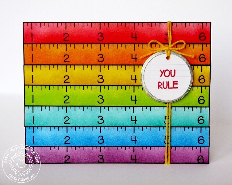 Sunny Studio School Time &quot;You Rule&quot; card by Mendi Yoshikawa