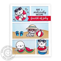 Sunny Studio Sealiously Sweet Card by Mendi Yoshikawa
