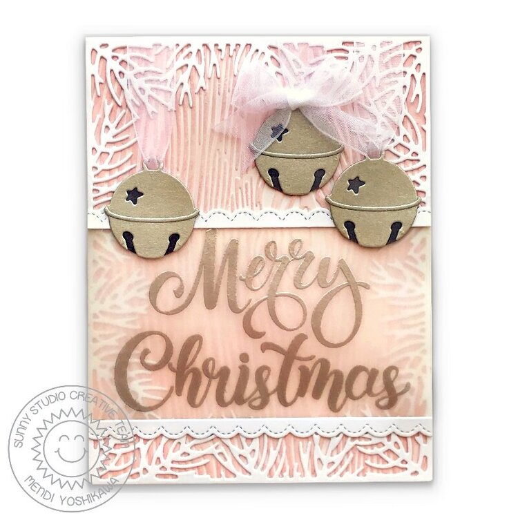 Sunny Studio Stamps Holiday Christmas Card by Mendi Yoshikawa