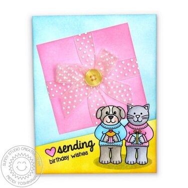 Sunny Studio Sending My Love Card by Mendi Yoshikawa
