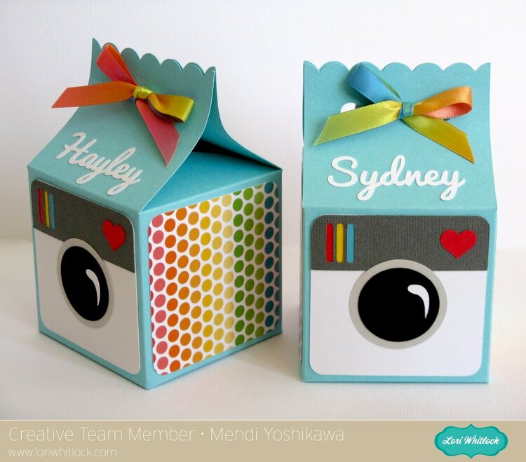 Instagram Inspired Birthday Treat boxes by Mendi Yoshikawa