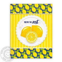 Sunny Studio Slice of Summer Lemon Card by Mendi Yoshikawa