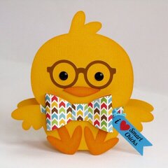 Doodlebug I Heart Smart Chicks Card by Mendi Yoshikawa