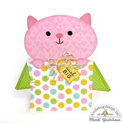 Doodlebug Kitten Smitten Shaped Cards by Mendi Yoshikawa