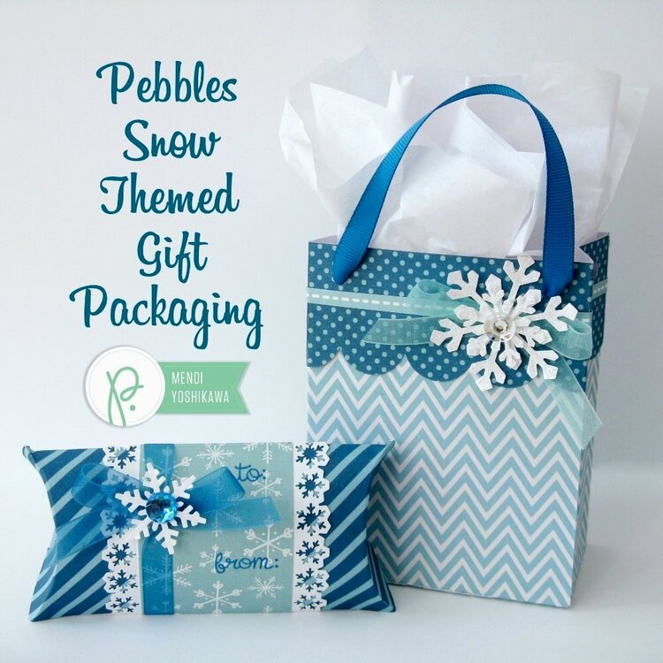Pebbles Inc. Winter Birthday Gift Wrap by Mendi Yoshikawa