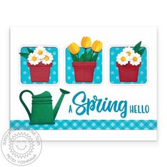 Sunny Studio Stamps Spring Garden Card by Mendi Yoshikawa