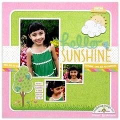 Doodlebug Spring Things Sunshine Layout by Mendi Yoshikawa