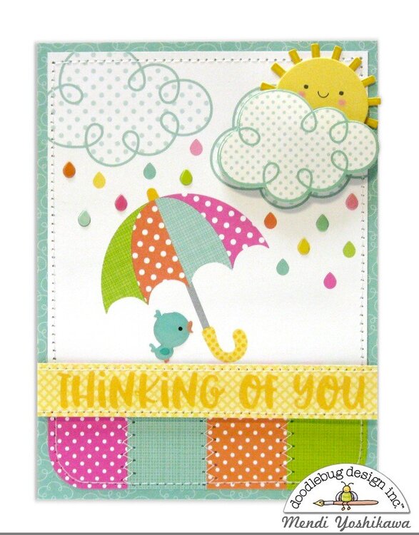 Doodlebug Spring Things Card by Mendi Yoshikawa