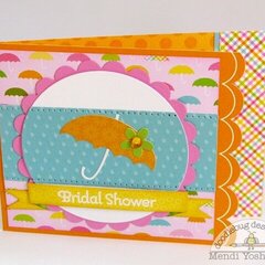 A Doodlebug Springtime Shower Card by Mendi Yoshikawa