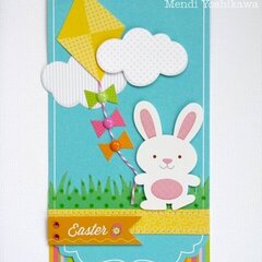 A Doodlebug Springtime Bunny Card by Mendi Yoshikawa