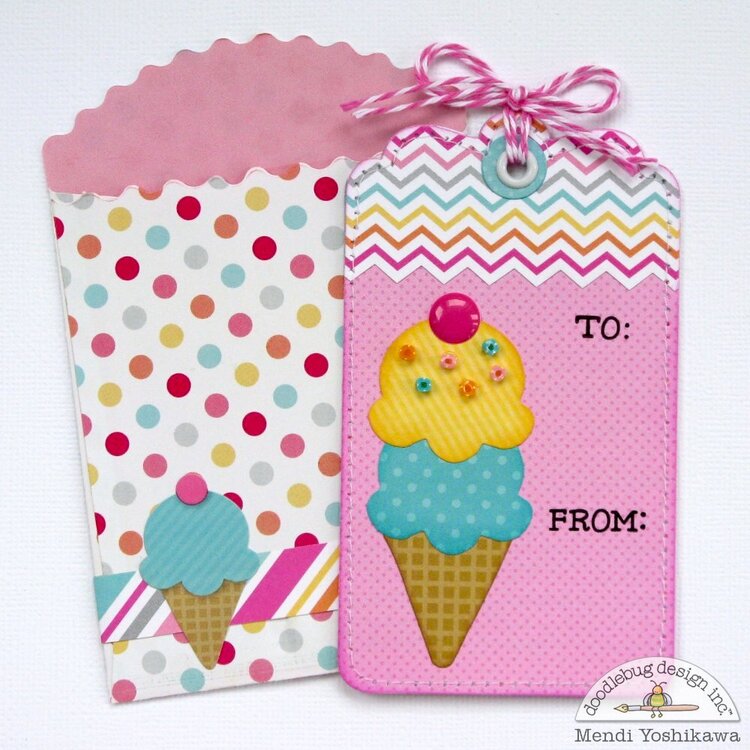 Doodlebug Sugar Shoppe Gift Tags by Mendi Yoshikawa