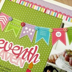 A Technique Tuesday Banner Up Birthday Layout
