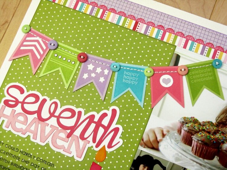 A Technique Tuesday Banner Up Birthday Layout