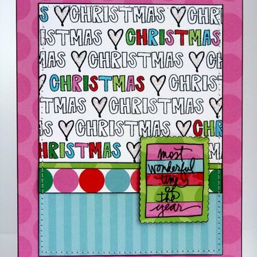 Technique Tuesday Studio AE Christmas Card by Mendi Yoshikawa